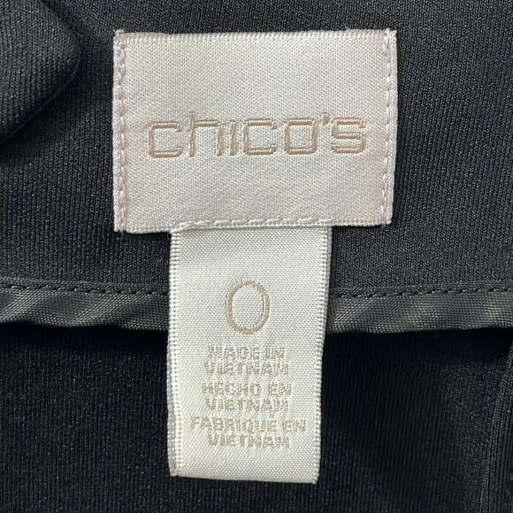 Chico's Pencil Skirt Size 0 Size 4 Cutwork Black & Nude - Picture 12 of 16